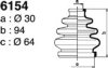 DEPA 6154 Bellow Set, drive shaft